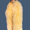 Boa de penas de avestruz luxuosa de damasco de 25 camadas com 71&quot; de comprimento (180 cm).