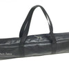 Abanico XL 2 capas de plumas de avestruz rubor 34''x 60 '' con bolsa de viaje de cuero.
