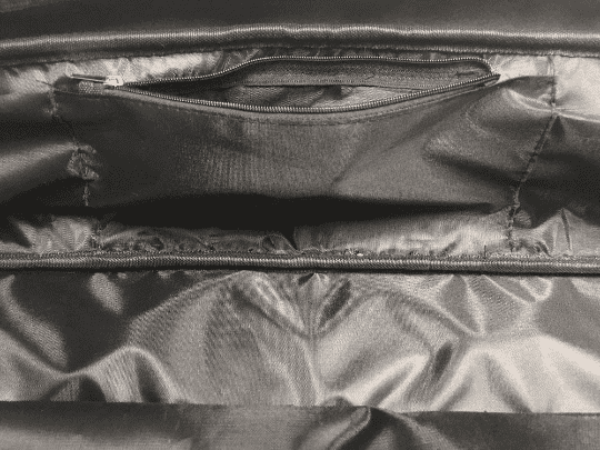 Bolsa de viagem de couro sintético para leques de penas tamanho M 30” (76 cm).