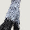 Boa de penas de avestruz de luxo preta e mistura de 20 camadas com 180 cm de comprimento.