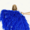 Burlesque Fluffy Royal Blue Waterfall Fan Strudsefjer Boa Fan 42 "x 78".