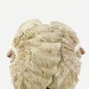 Beige camel Marabou Ostrich Feather fan 24"x 43" with Travel leather Bag.