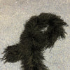 Boa de plumas de avestruz de lujo negra de 25 capas de 71&quot;de largo (180 cm).