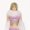 20-lags Blush Luxury Ostrich Feather Boa 71 "lang (180 cm).