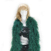 20 ply forest green Luxury Ostrich Feather Boa 71"long (180 cm).