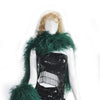 20 ply forest green Luxury Ostrich Feather Boa 71"long (180 cm).