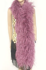 12 ply pink Luxury Ostrich Feather Boa 71