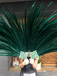 Load image into Gallery viewer, Custom color hugeTall Pheasant Feather Fan Burlesque Perform Friend.
