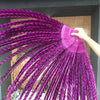 hot pnik Luxury 71 "Alto enorme Faisão Feather Fan com bolsa de couro de viagem.