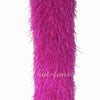 Boá de penas de avestruz luxuosa rosa choque de 20 camadas com 71&quot; de comprimento (180 cm).