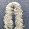 French grey 20 ply  Luxury Ostrich Feather Boa with tassel.