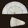 Marfil perla Juego de 5 duelas de abanico de faisán de 6&quot; (15,5 cm) de largo y kit de montaje de herrajes.