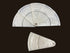 pérola marfim Conjunto de 5 aduelas Faisão em leque de 6 "(15.5 cm) de comprimento e Kit de montagem de ferragens.