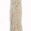 Boa de plumas de avestruz de lujo color caqui de 20 capas de 180 cm de largo.