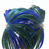 Mix color green & blue huge Tall Pheasant Feather Fan Burlesque Perform Friend.