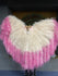 Burlesque Fluffy Bulsh tips dyeing Fuchsia Waterfall Fan Ostrich Feathers Boa Fan 42"x 78".