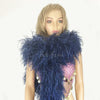 12 ply navy Luxury Ostrich Feather Boa 71"long (180 cm).