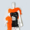 12 ply orange Luxury Ostrich Feather Boa 71"long (180 cm).