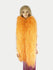 20 lags orange Luksusstrudsefjer Boa 71 "lang (180 cm).