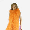 Boa de plumas de avestruz de lujo de color naranja de 20 capas de 71&quot;de largo (180 cm).