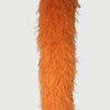 Boa de penas de avestruz luxuosa laranja de 20 camadas com 71&quot; de comprimento (180 cm).