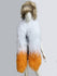 20-lags blanding hvid og orange luksus strudsfjer Boa 71" (180 cm) lang.