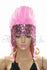 pink feather sequins crown las vegas dancer showgirl headgear headdress.