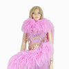 20 ply pink Luxury Ostrich Feather Boa 71"long (180 cm).