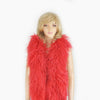 12 ply red Luxury Ostrich Feather Boa 71"long (180 cm).