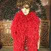 25 ply red Luxury Ostrich Feather Boa 71"long (180 cm).