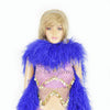 20 ply royal blue Luxury Ostrich Feather Boa 71"long (180 cm).