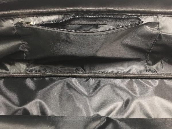 Bolsa de viagem de couro sintético para leques de penas tamanho L 35” (89 cm).