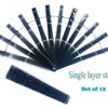Set of 12 Single layer fan staves & Hardware Assembly Kit 10" (25 cm ) long.