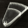 transparent Set of 5 of Pheasant Fan staves 6" (15.5 cm ) long & Hardware Assembly Kit.