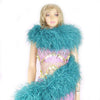 20 ply teal Luxury Ostrich Feather Boa 71"long (180 cm).
