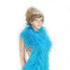 12 ply turquoise Luxury Ostrich Feather Boa 71"long (180 cm).