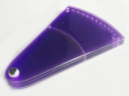 violeta Conjunto de 4 aduelas de leque de faisão 6
