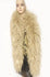 Boa de plumas de avestruz de lujo de trigo de 20 capas de 71 cm de largo.