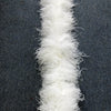 25 プライのホワイト高級オーストリッチ フェザー ボア、長さ 71 インチ (180 cm)。