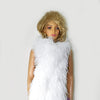 20 ply white Luxury Ostrich Feather Boa 71"long (180 cm).