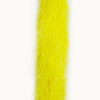 Boa de plumas de avestruz de lujo amarilla de 20 capas de 71&quot;de largo (180 cm).