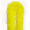 Boa de plumas de avestruz de lujo amarilla de 20 capas de 71&quot;de largo (180 cm).