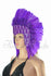 Dunkelviolette Feder-Pailletten-Krone, Las Vegas-Tänzerin, Showgirl-Kopfbedeckung, Kopfschmuck.